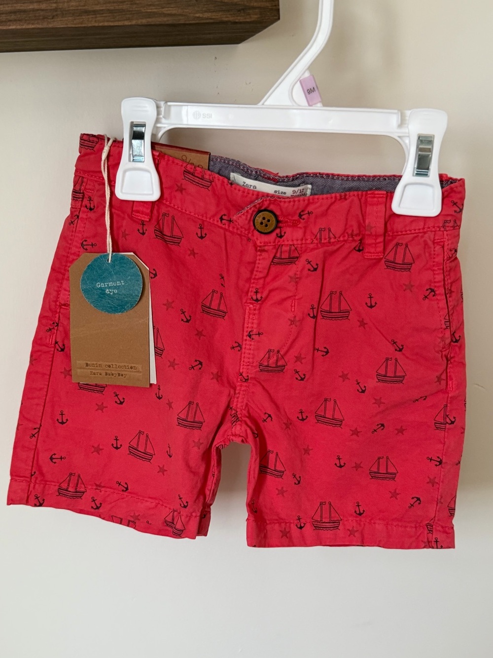 NWT Zara baby boy 9/12 months cotton shorts